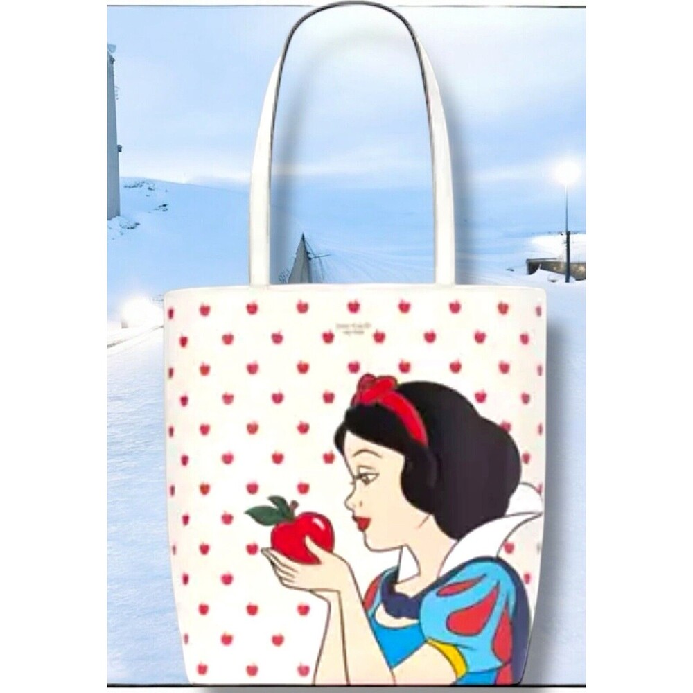 NWT DISNEY x KATE SPADE SNOW WHITE WAVERLY TOTE SAFFIANO LEATHER HANDBAG New